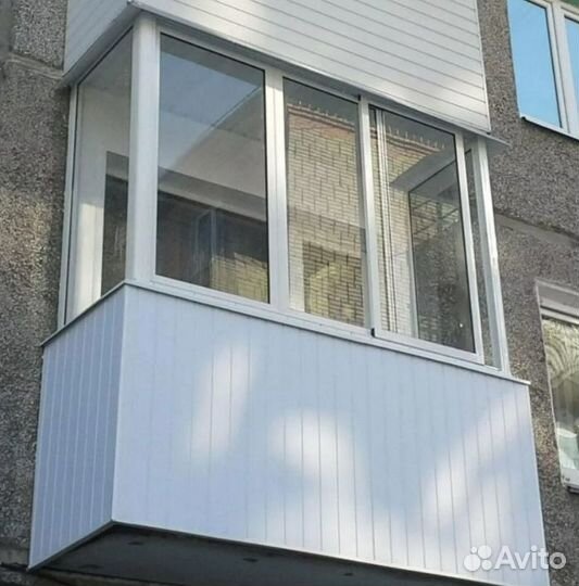Остекление раздвижное с расширением