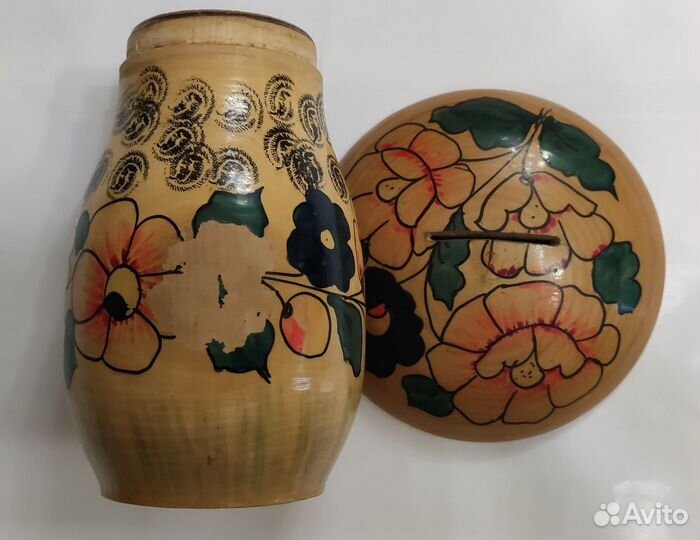 Гриб-копилка полхов-майданская роспись