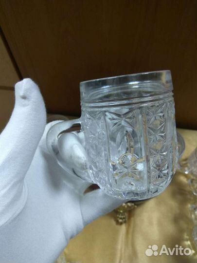 Кружки хрустальные
