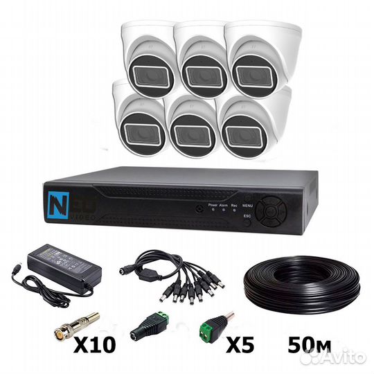 Готовые комплекты видеонаблюдения ip камеры