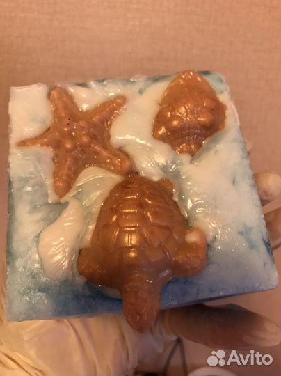 Мыло с жемчужной пудрой 