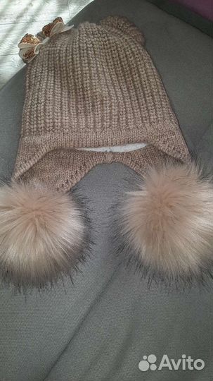 Шапка зимняя для девочки 50 52