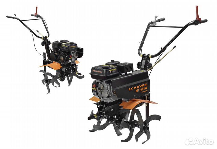 Мотоблок carver мт-651W, широкие колеса