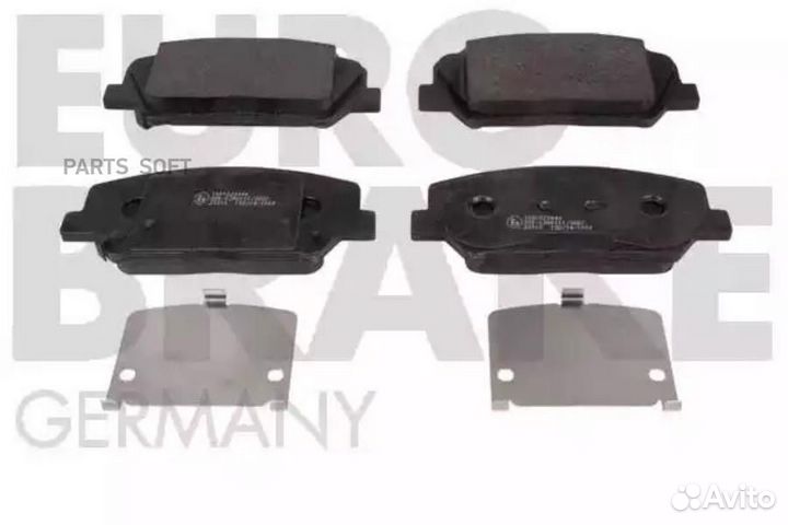 Eurobrake 5502223444 Колодки тормозные передн