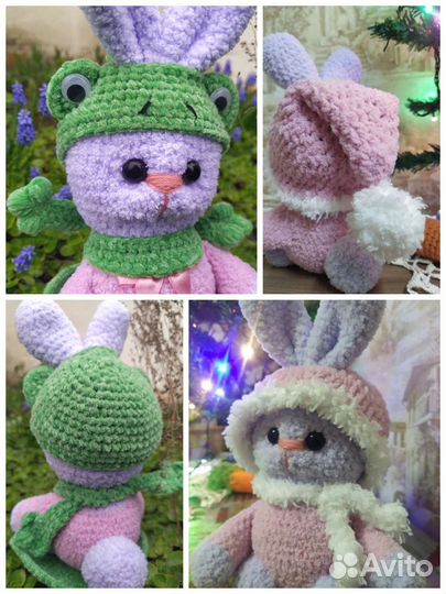 Вязаный зайка