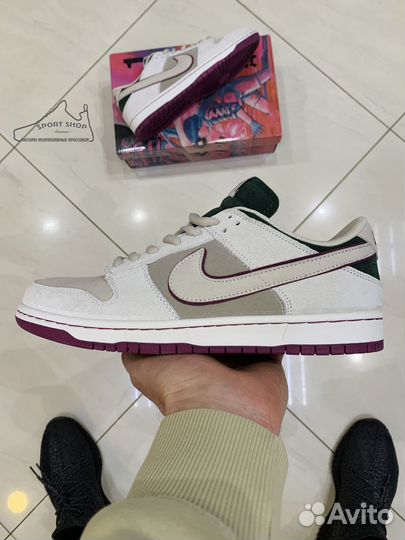 Кроссовки Nike SB Dunk Grey / Purple SteamBoy OST