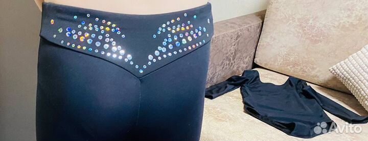 Купальник гимнастический + лосины 98-116