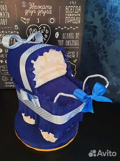 Коляска из памперсов