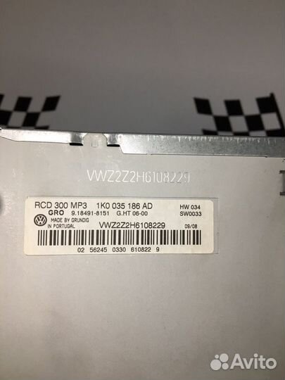 Штатная магнитола Volksvagen Passat B6