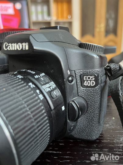 Зеркальный фотоаппарат canon 40 D с объективом