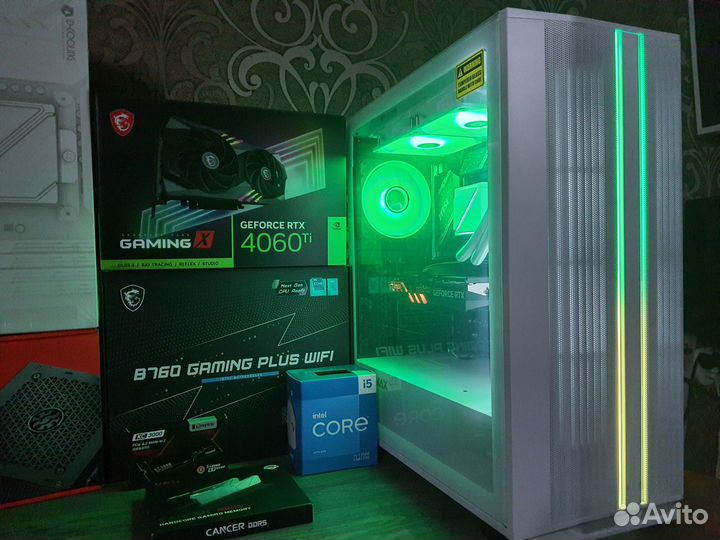 Мощный Пк MSI Gaming RTX4060Ti 16GB +Core i5 13500