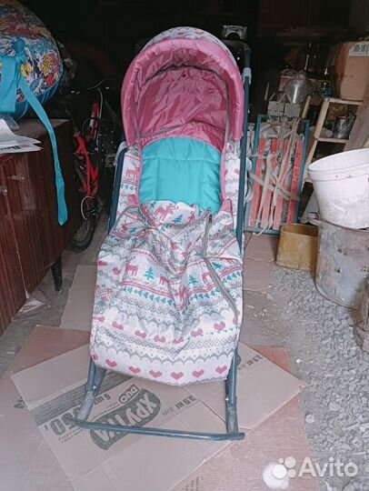 Детские санки коляска