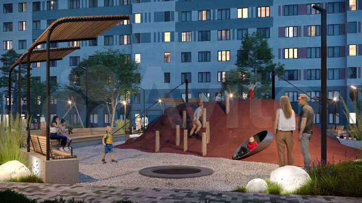 3-к. квартира, 63,5 м², 2/22 эт.