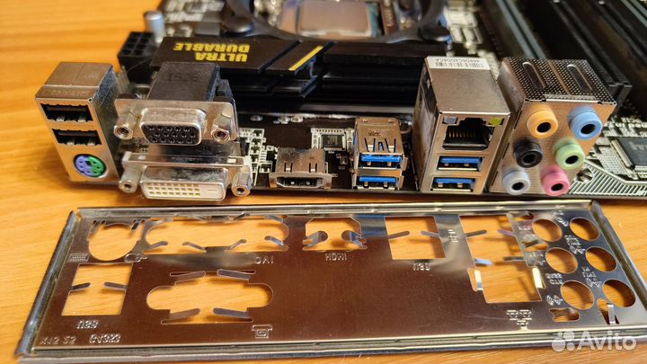 Мат. плата с процессором i5 6500 и памятью 16Gb