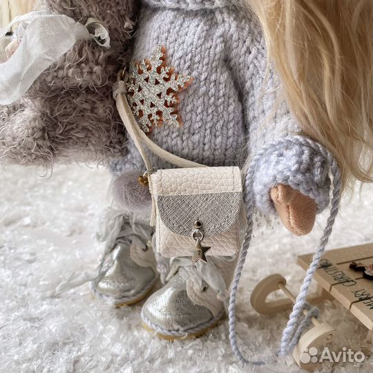 Текстильная интерьерная кукла 20 см