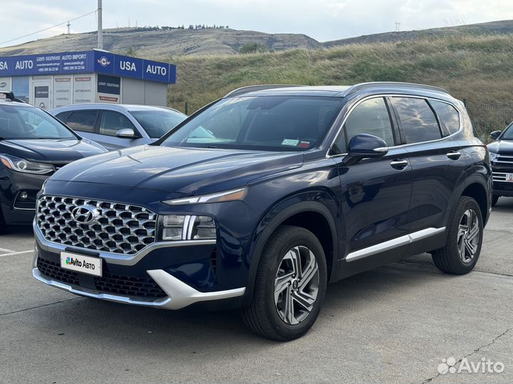 Hyundai Santa Fe 2.5 AT, 2020, битый, 30 000 км