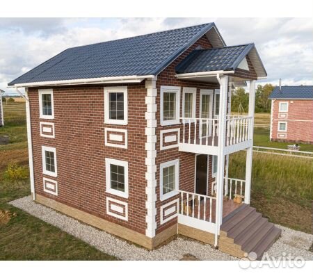 Hauberk фасадная плитка, кирпич красный