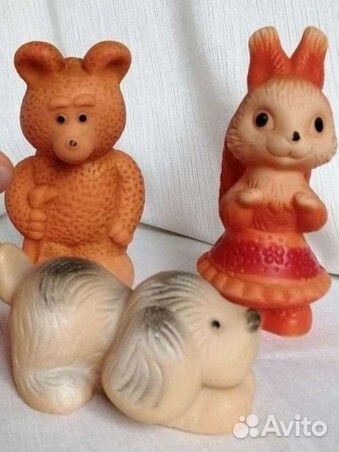 Резиновые игрушки пищалки СССР