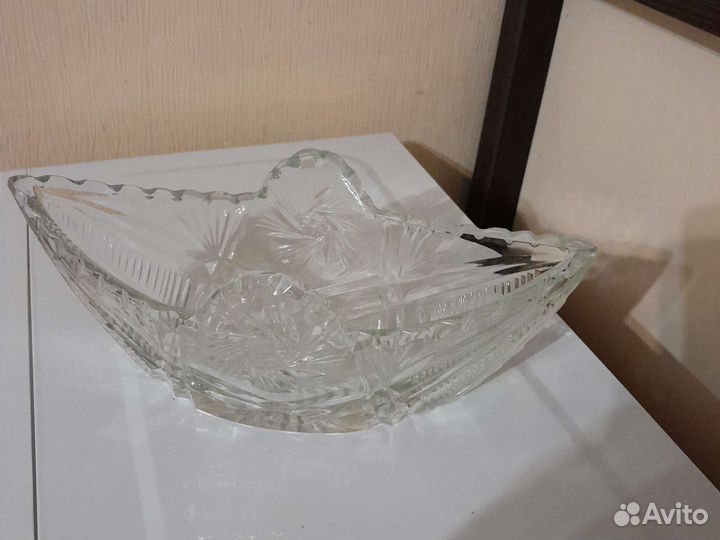 Ваза хрусталь,ссср