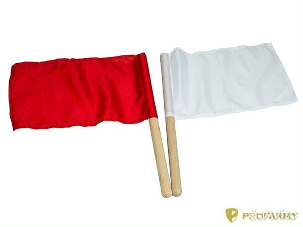 Набор флажков красный и белый