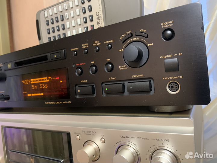 Teac MD-10 minidisc deck. Минидиск
