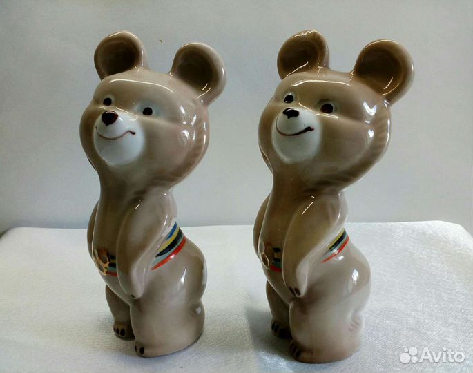 Фарфоровая статуэтка Олимпийский мишка Довбыш