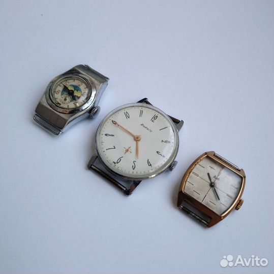 Часы наручные луч ракета электроника СССР