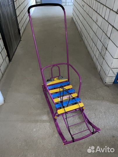 Детские санки на колесах