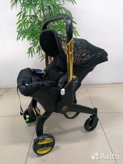 Новая коляска-автолюлька 4в1 Dalux (Black/звезда)