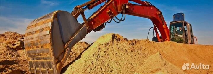 Песок строительный карьерный