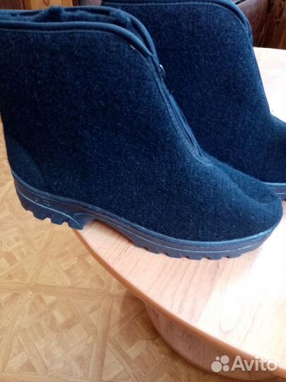 Новые мужские войлочные ботинки