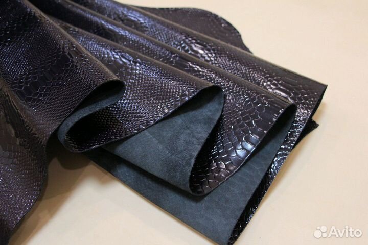 Натуральная кожа. Наплак. Питон