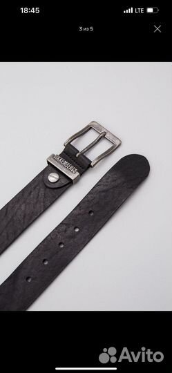 Мужской кожаный ремень Bikkembergs