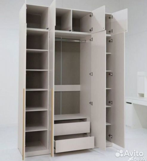 Шкаф Николь распашной с антресолью цвет кашемир