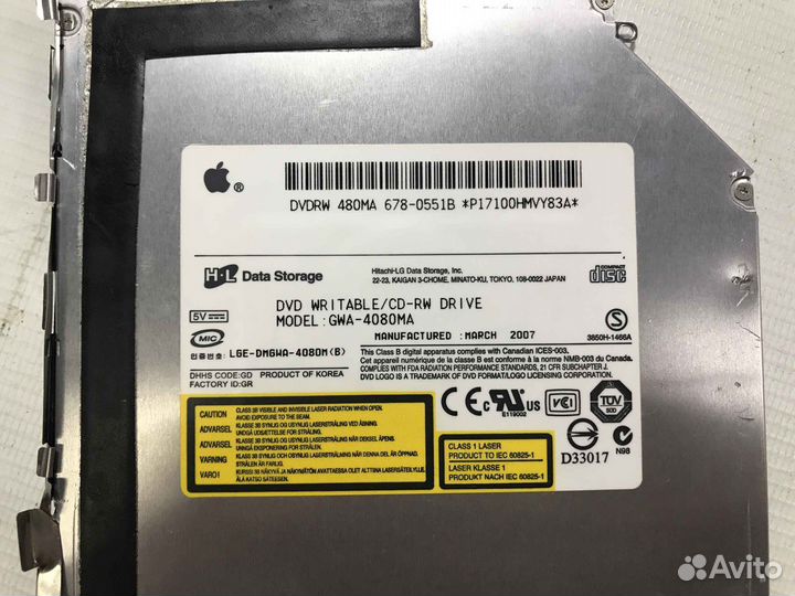Привод DVD+RW для Apple A1181