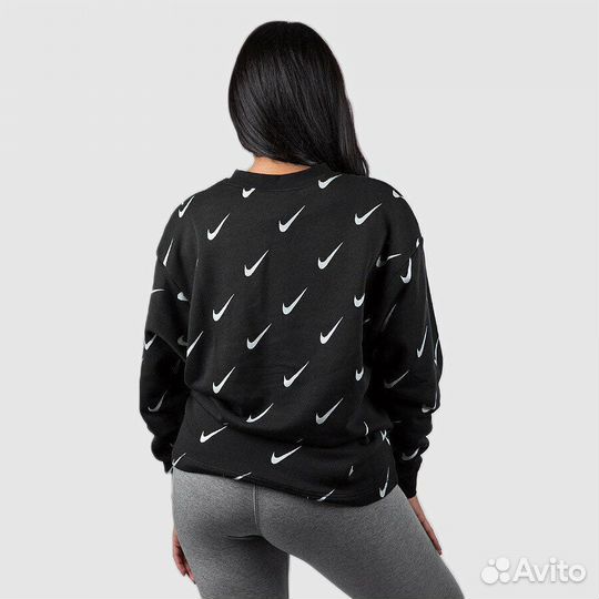 Свитшот Nike Womens Rally Print Metallic Crewneck