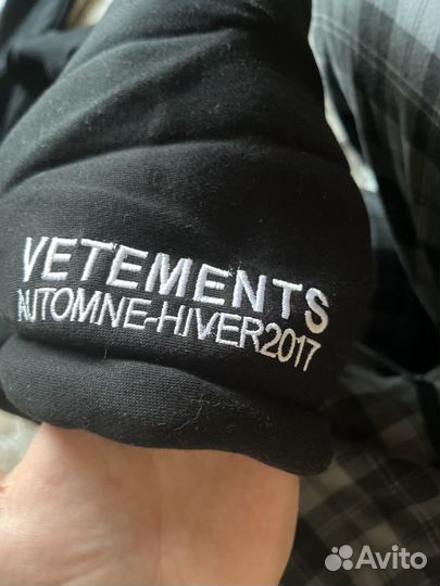 Vetements худи total fucking darkness