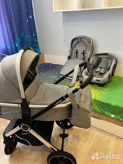 Коляска luxmom 3 в 1 750
