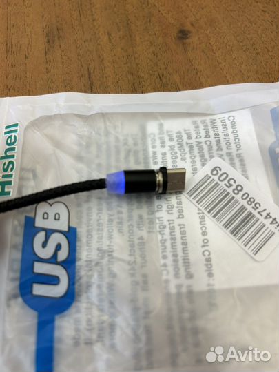 Магнитный кабель type c micro usb 1m 2 штуки