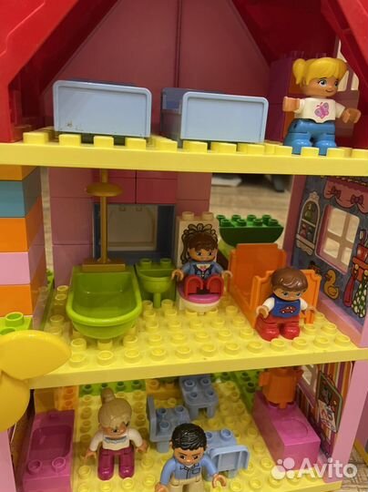 Lego duplo модульный дом+детская площадка