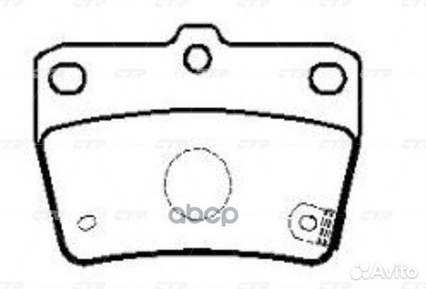 Ckt-105 колодки тормозные дисковые зад CTR GK11