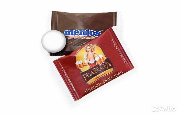 Жевательная резинка с логотипом заказчика