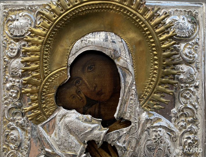 Икона Владимирская Богородица в Окладе