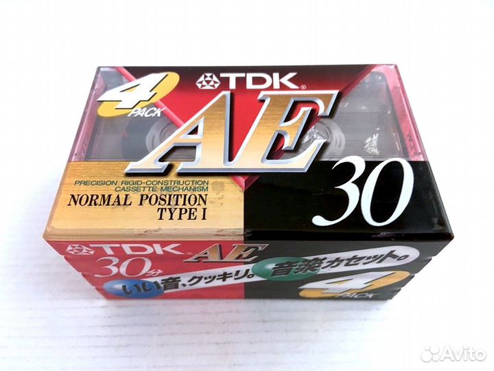 Набор 4 кассеты 4Pack TDK AE 30 - 1996 г