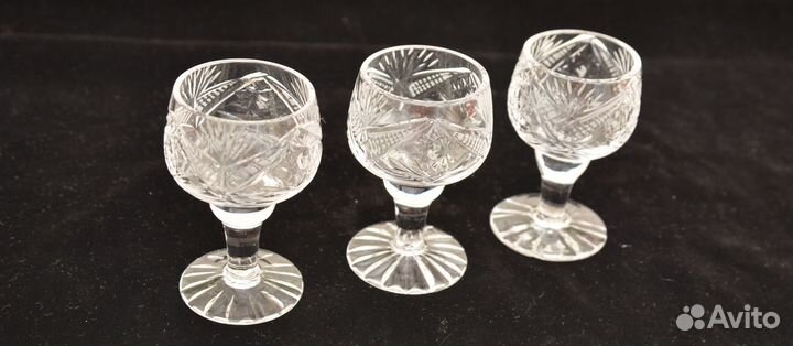 Хрустальные рюмки на ножке СССР
