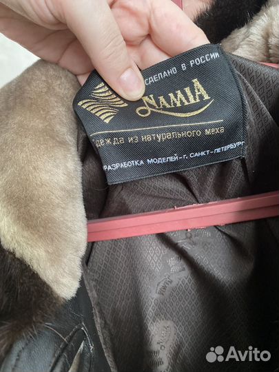 Шуба мутоновая с норкой48-50