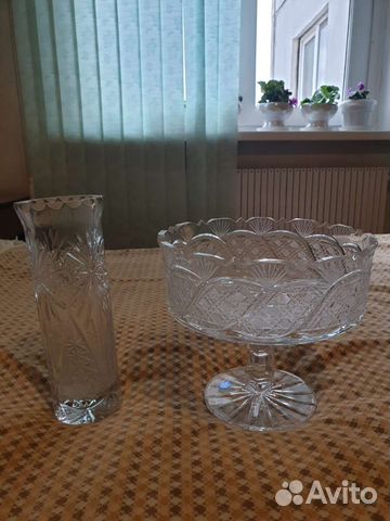 Ваза хрустальная кубок СССР большая