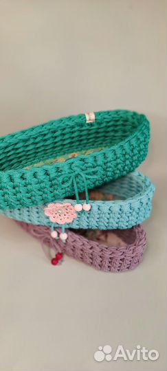 Корзинка вязанная 3 шт