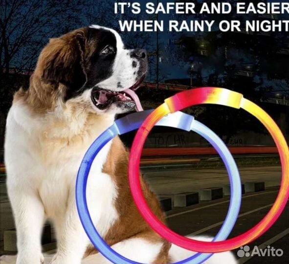 Ошейник для собак диодный