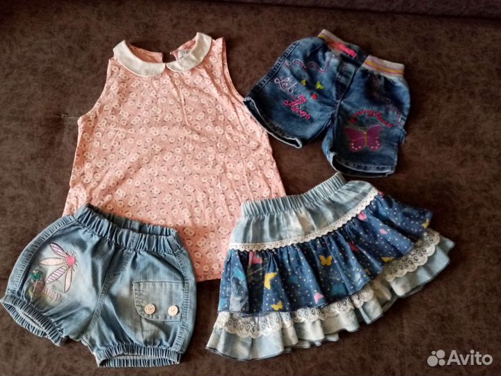 Вещи, обувь пакетом на выход девочке 100-110